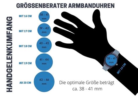 ummessungen uhrengrößen